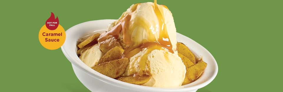 Grilled Caramel Apple Sundae