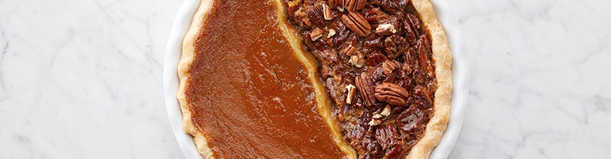 Pumpkin Pecan Split Pie Recipe