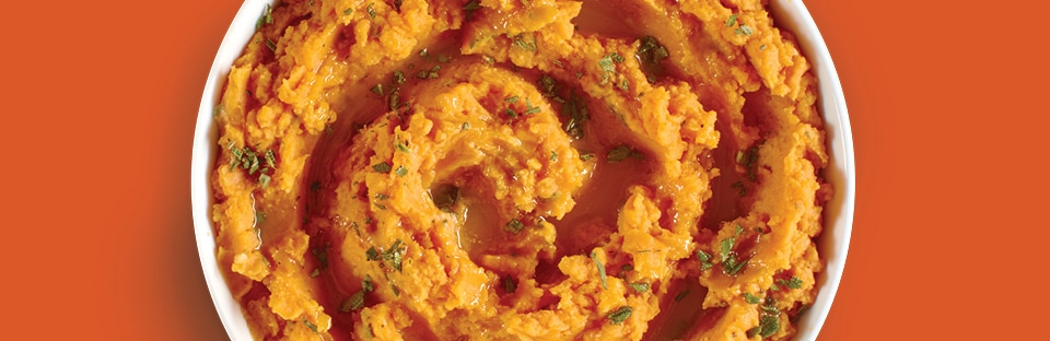 whipped sage-infused sweet potatoes