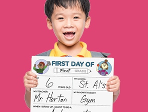 first day of school sign