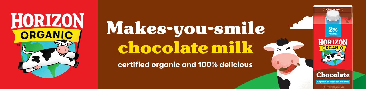 Makes-you-smile chocolate milk
