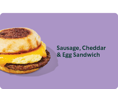 Sausage Cheddar & Egg Sandwich