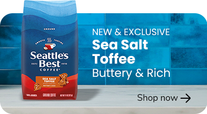 Sea Salt Toffee. Buttery & Rich Coffee